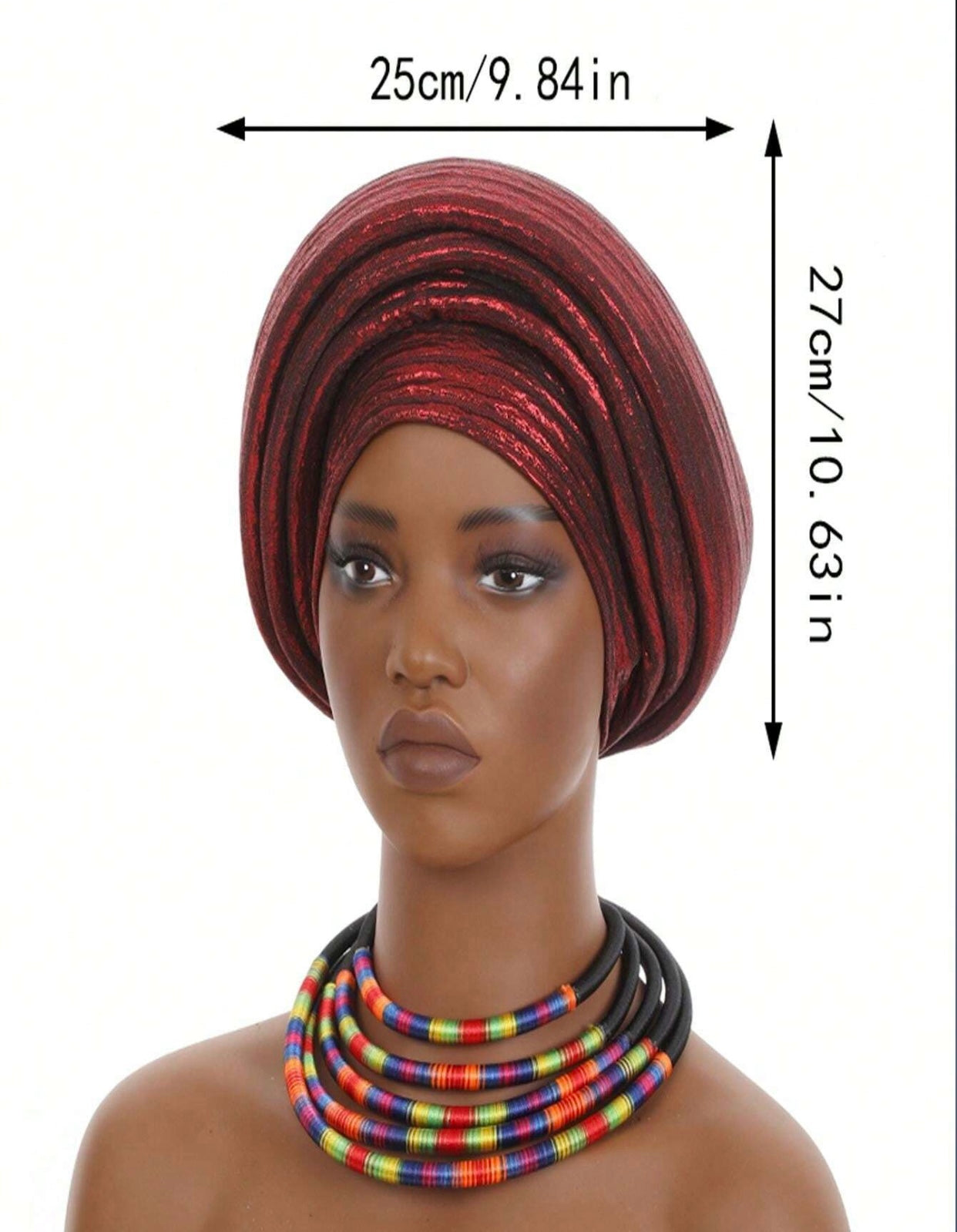 Gold Foil Layered Headwear