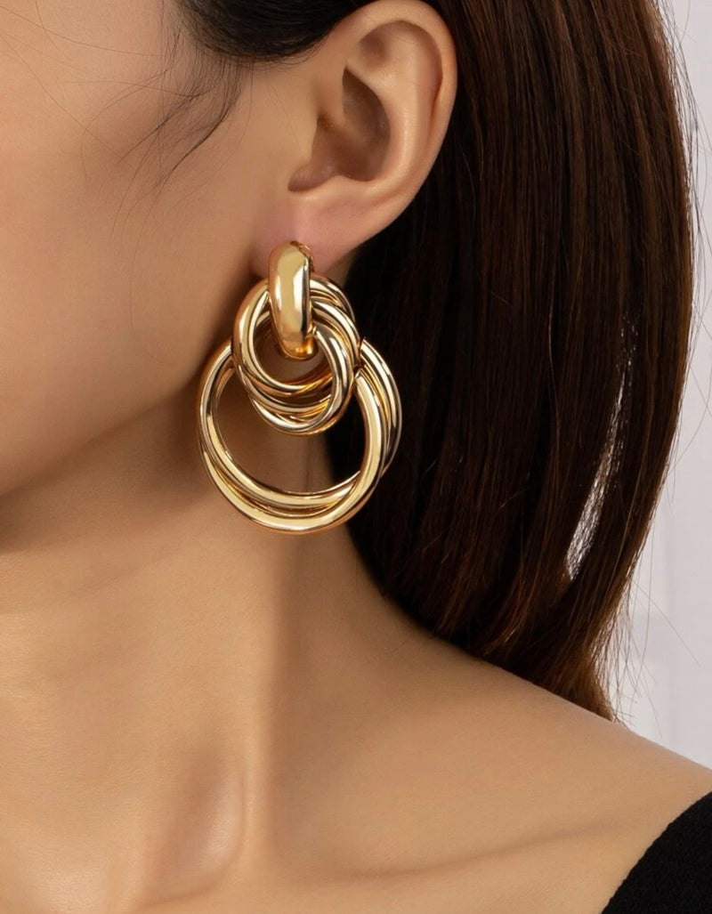 Circle Drop Earrings