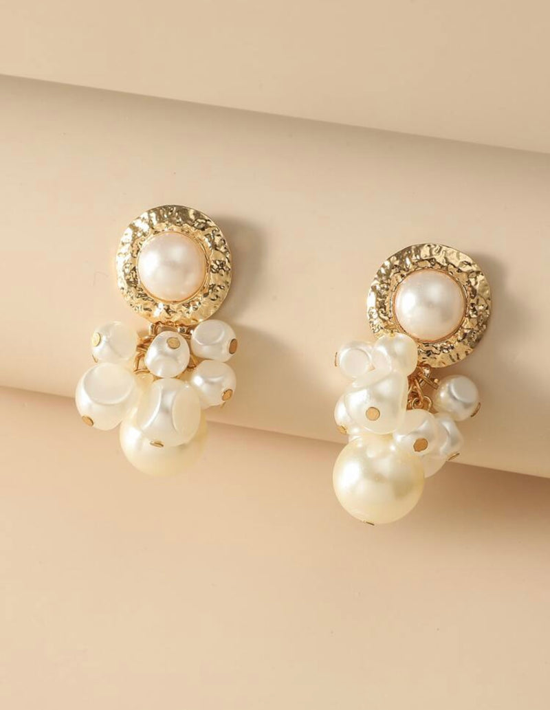 Faux Pearl Drop Earrings