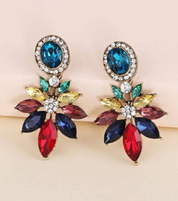 Rhinestone Decor Drop Earrings